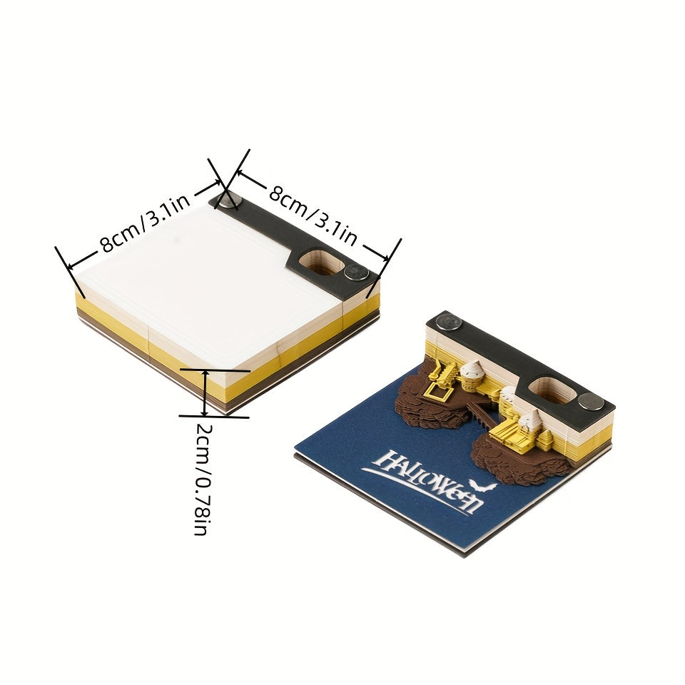 3D Paper Note Sticky Note Paper Carving Office Decoration Creative Gift