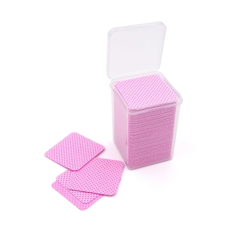200pcs Nail Wipes with Tweezers and Glue Bottle Mouths