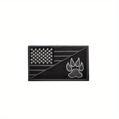 Dog Patch American Flag Embroidered Patch Tactical Dog Paw Patches Vests
