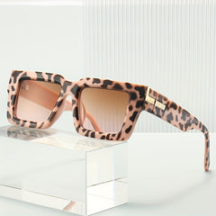 Y2K Square Sunglasses Metal Decor Gradient UV400