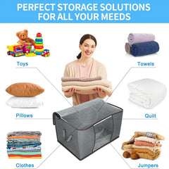 90L Clothes Storage Bag Organizer Containers for Bedroom Closet