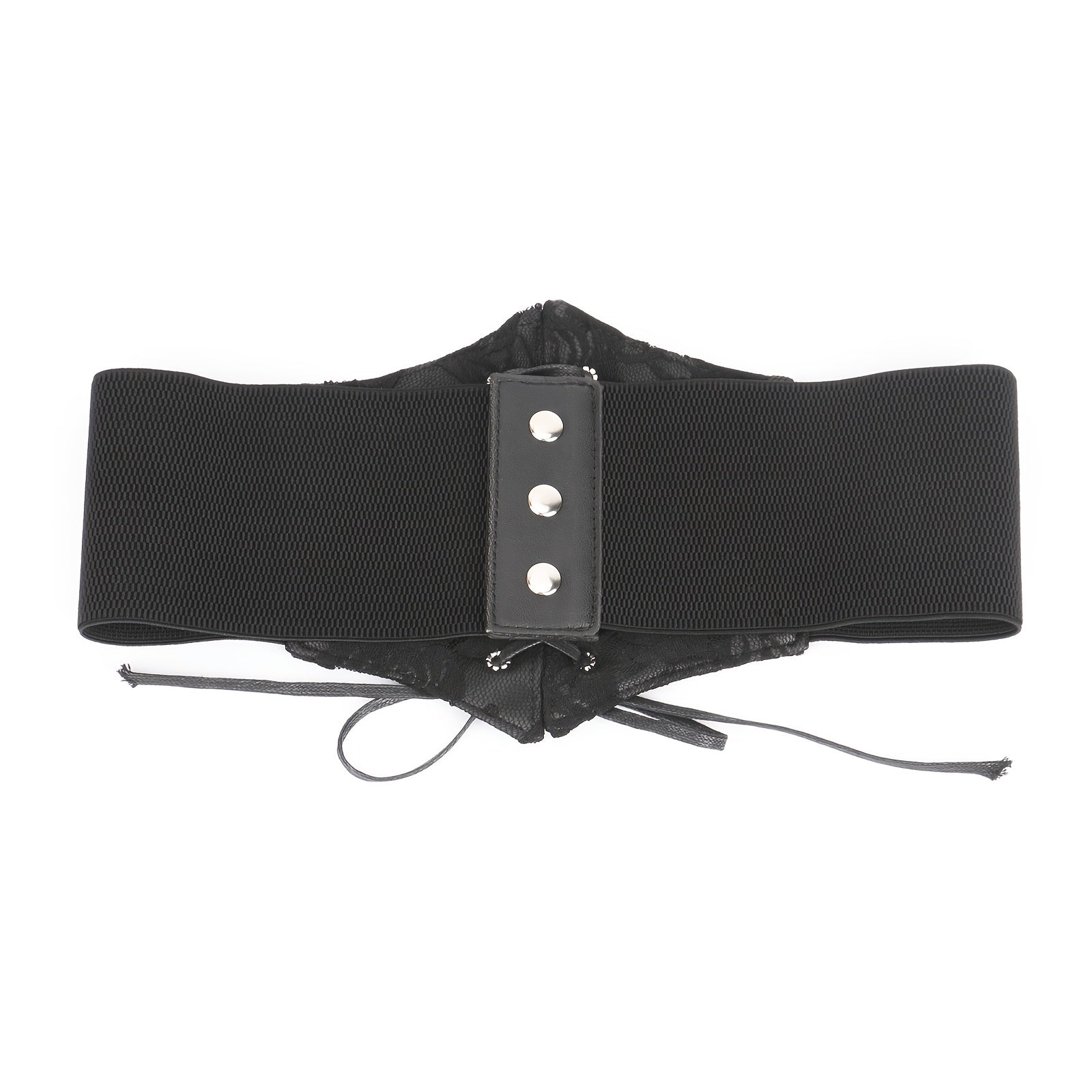 Elastic Waist Corset Belt for Women Lace Up Tied