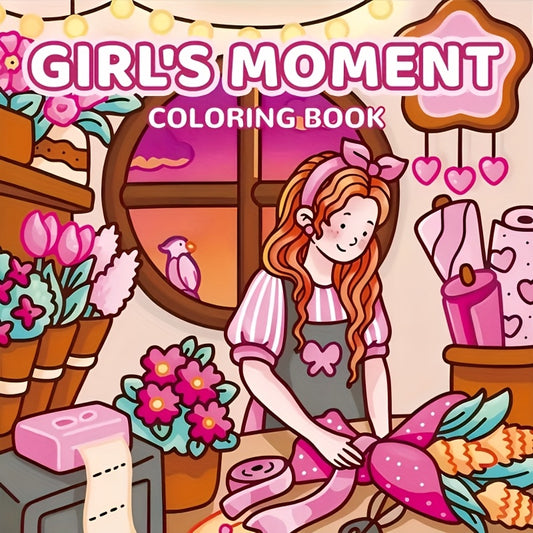 Adult Coloring Book 24 Pages 7.9x7.22 Vibrant Illustrations