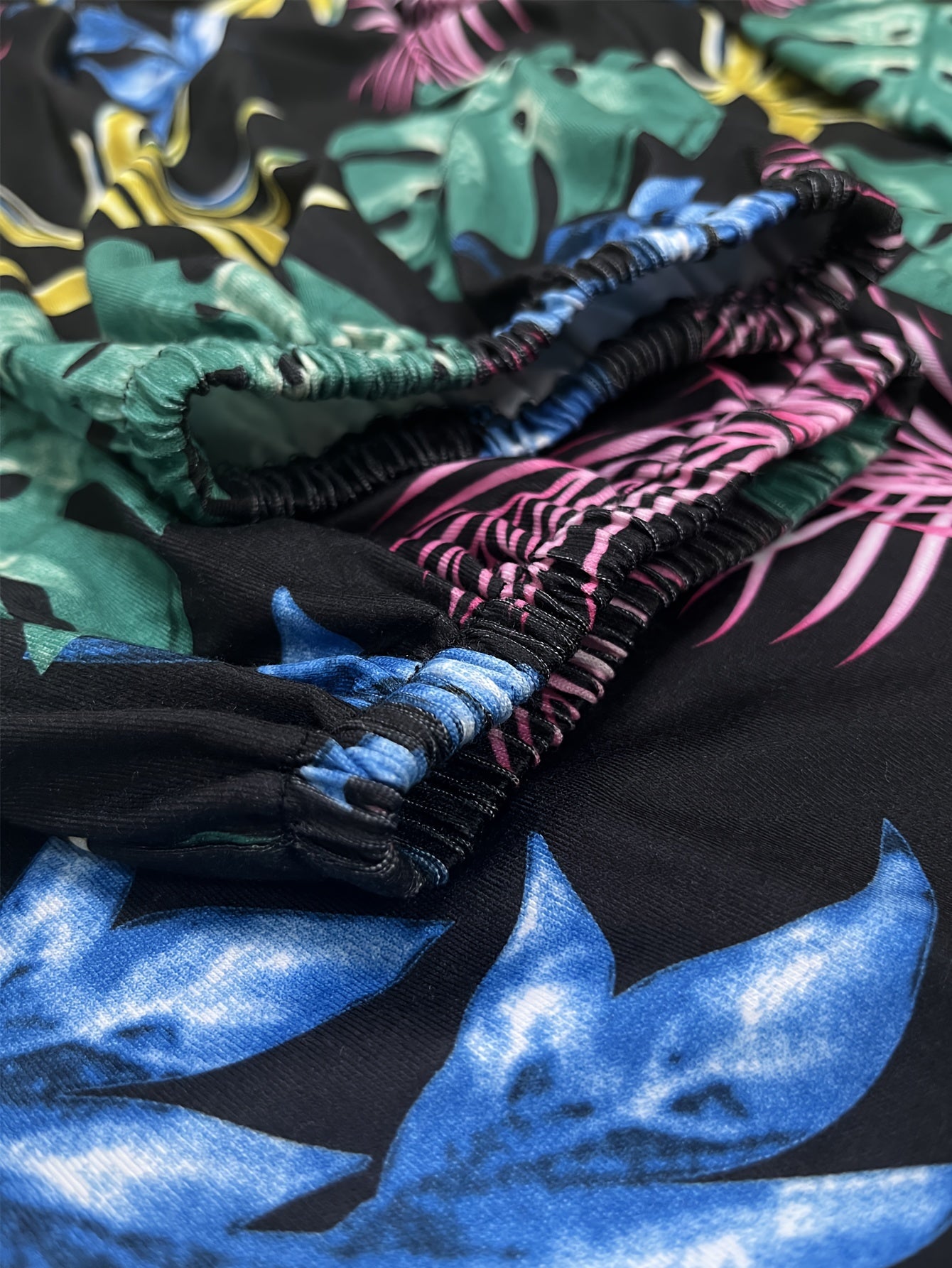 Women's Plus Tropical Print High Rise Lantern Pants