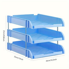 Office Desktop File Tray Rack, Data Arrangement Storage Basket