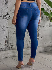  Ripped High Stretch Skinny Jeans