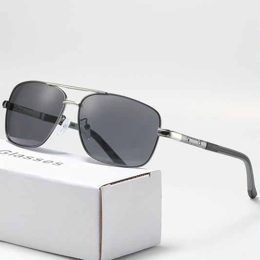 Men's Square Sunglasses Classic Business Style UV400