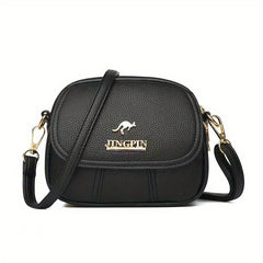 Red Leather Texture Women's Waist Bag Crossbody Bag