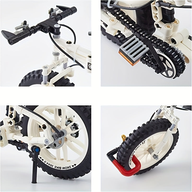 DIY Mountain Bike Building Blocks Set Educational Model Kit