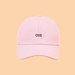 Men Adjustable Embroidery ONE Baseball Cap