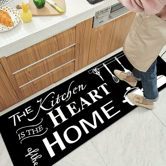 Anti Fatigue Kitchen Rug Set Soft Polyester Cushioned Rug with Non Slip Backing
