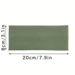 Multicolor Wide Headbands Women Elastic Thick Sweatband Non Slip