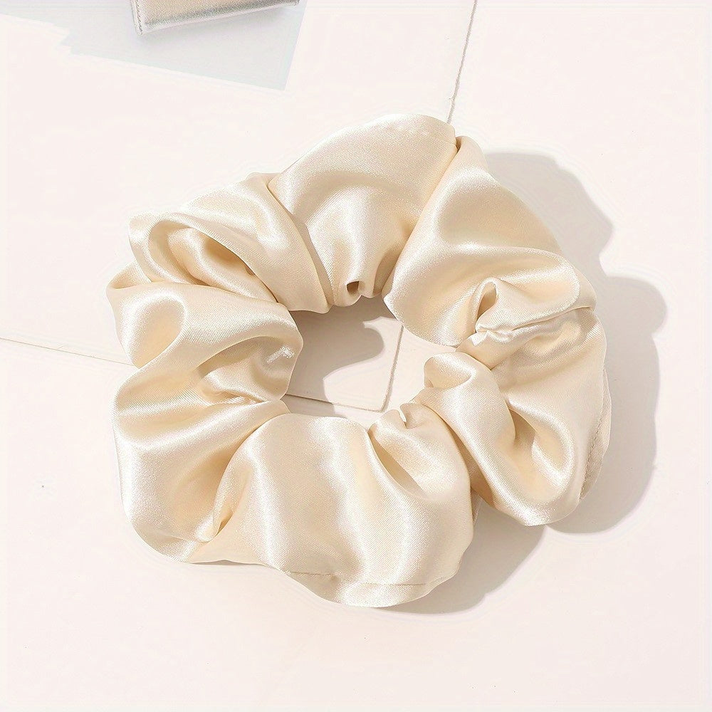 Silky Satin Scrunchies Hair Tie Ponytail Holder Hair Rope Women Girls Accessorie