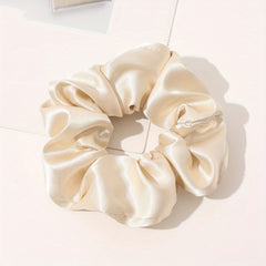 Silky Satin Scrunchies Hair Tie Ponytail Holder Hair Rope Women Girls Accessorie