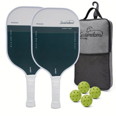 PR200 Pickleball Paddle Set 2pcs Racket 4pcs Ball 1pc Bag