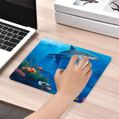 Under Sea Fish Sharks Mouse Pad Non Slip Rubber
