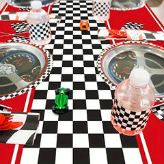 Racing Car Tablecloth & Plaid Rectangular Road Racetrack Tablecloth