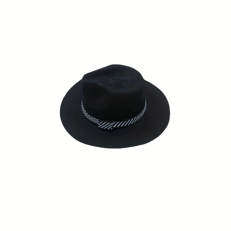 Sun Protection Large Brim Knitted Denim Hat