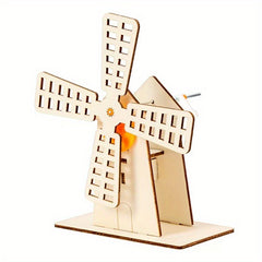 DIY Hand Cranked Windmill Building Block Set
