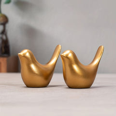 2pcs Resin Golden Bird Home Decoration Eid Al Adha Mubarak