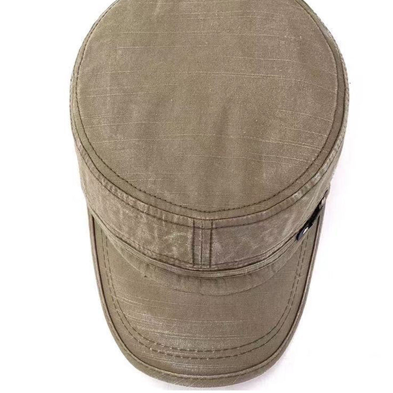 Men's Cotton Blend Flat Top Baseball Cap