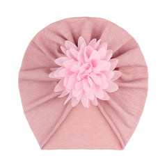 Chiffon Flower Baby Headscarf and Hat
