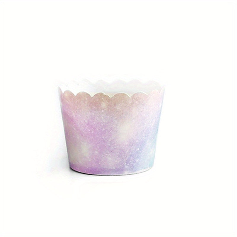 50pcs Starry Sky Cupcake Liners Heat Resistant