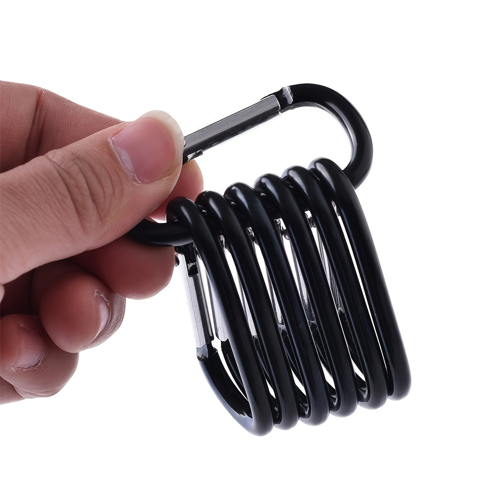 D-Shaped Aluminum Hiking Hooks - Lightweight and Durable Gear