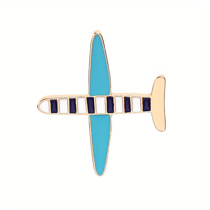 Aircraft Metal Brooch Small Badges for Men and Women