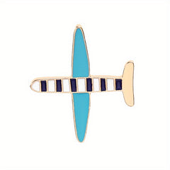 Aircraft Metal Brooch Small Badges for Men and Women