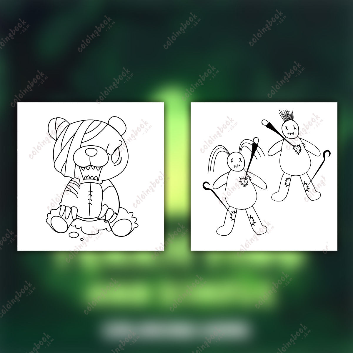 Frightening Coloring Book for Adults