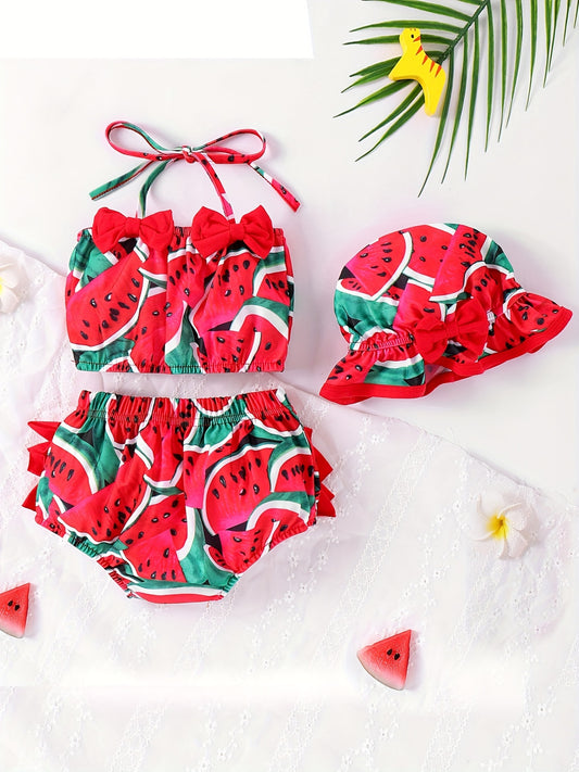 Baby Girls Sunflower Bikini Tankini Swimsuit Set