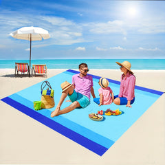 Large Beach Mat For 4 Adults Waterproof Portable Outdoor Blanket