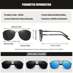RoyalHot Polarized Alloy Frame Sunglasses Driving Sun Glasses Shades Oculos