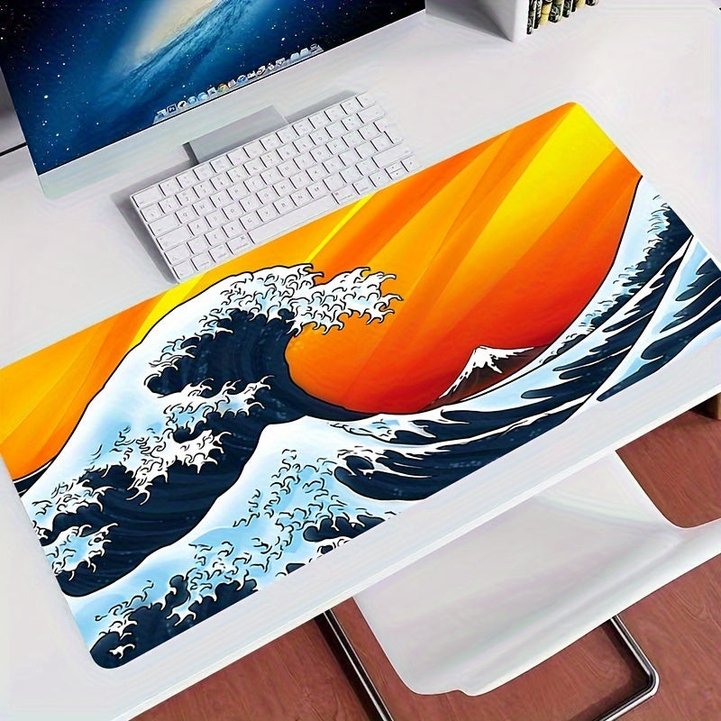 Waves Anime Custom Large Mouse Pad Office Accessories Keyboard Desktop Mousepad