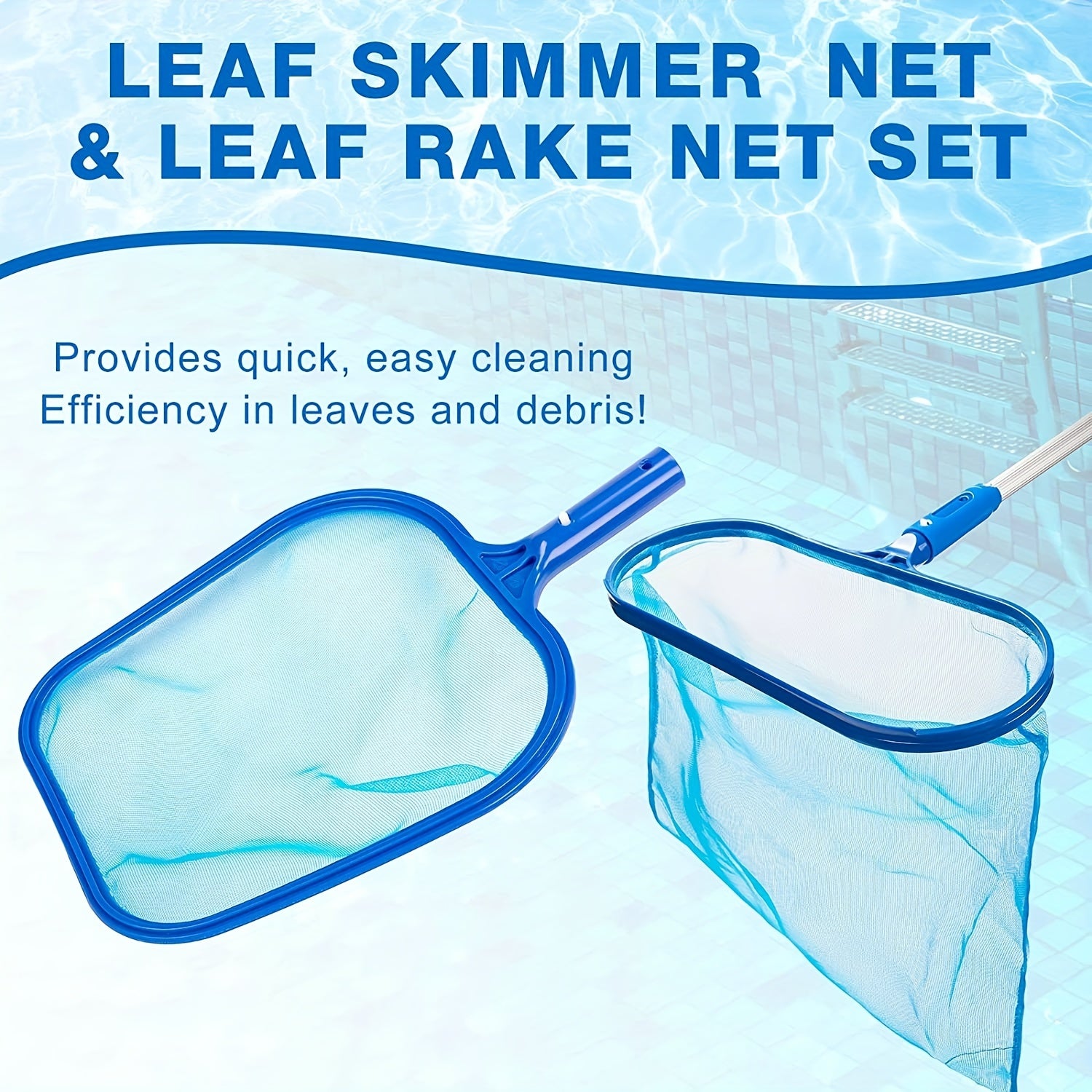 Swimming Pool Skimmer Net - T Shaped & Y Shaped Pool Nets