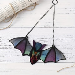 Colorful Bat Suncatcher Window Hanging Decoration for Home Room Garden