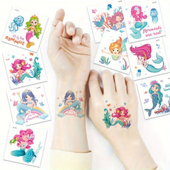 Mermaid Waterproof Temporary Tattoos - Set of 20 Sheets