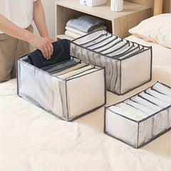 Mesh Jeans Divider Storage Box Closet Organizer