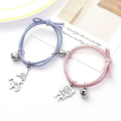 Cartoon Character Magnetic Friendship Bracelet Set