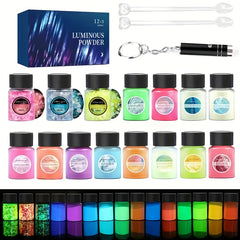20g Luminous Powder Resin Pigment DIY Epoxy Mold Nail Art Glitter Glow Dark