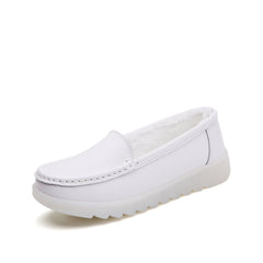 Women's Slip On Flat Loafers Soft Sole Shoes For Nurse Work