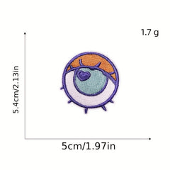 12pcs Iron On Patches Sew On Embroidered Applique DIY Crafts For Clothing Jacket