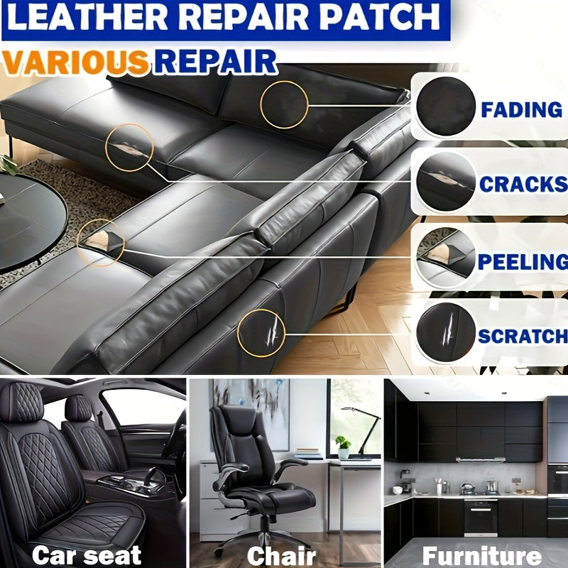 5pcs Self-adhesive Leather Repair Patches Sofa Patch Thickened Leather
