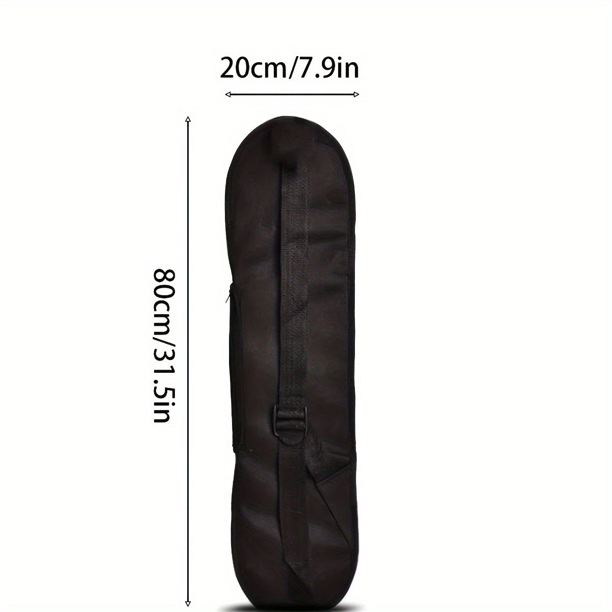 Skateboard Backpack with Adjustable Straps and Mesh Pocket