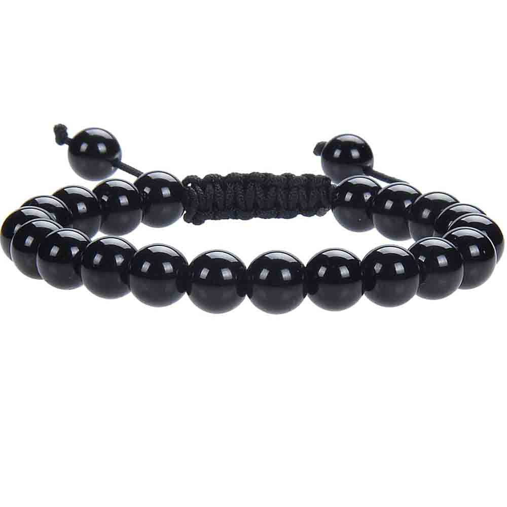 Natural Healing Power Gemstone Beads Adjustable Bracelet