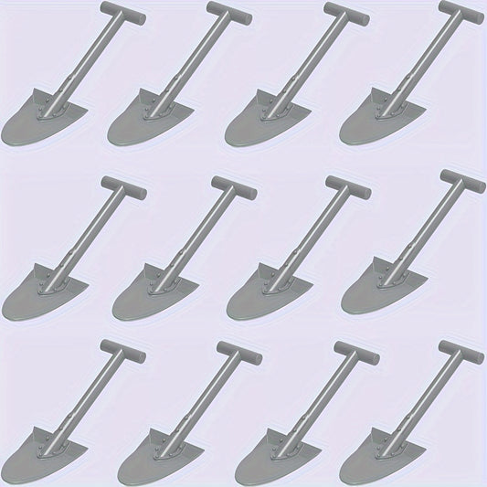 12pcs Farm Playset w/ Shovel, Bucket & Tools for DIY Scene Building