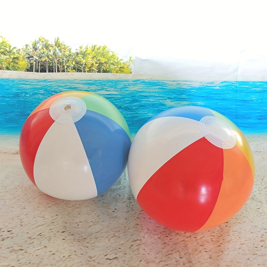 Inflatable Beach Balls for Kids Pool Games Rainbow
