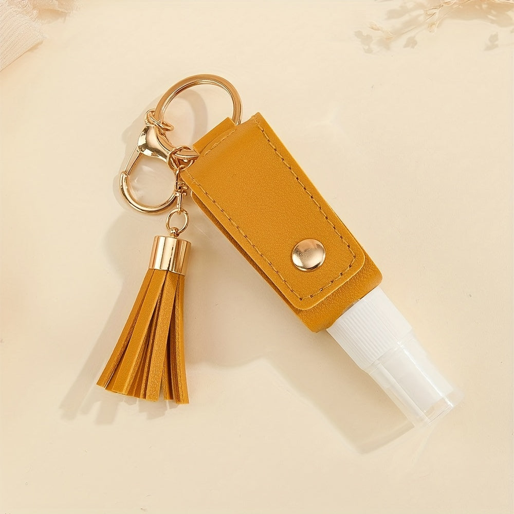 Hand Sanitizer Holder Keychain with Cosmetic Bag