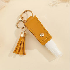 Hand Sanitizer Holder Keychain with Cosmetic Bag